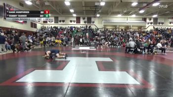 157 lbs Cons. Round 2 - Tommy Tanner, Hinton vs Hank Humphries, Burlington Notre Dame