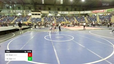 75 lbs Consi Of 8 #2 - Kenyon Knorr, Monte Vista vs Kylar Cox, Carson Middle School