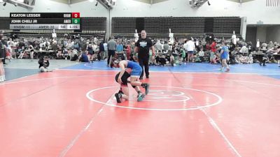 81 lbs Rr Rnd 7 - Keaton Lesser, Kingsway - ESC vs John Cheli Jr, American MMAW - ESC