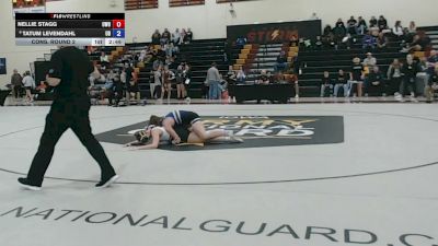 145 lbs Cons. Round 2 - Tatum Levendahl, Dubuque vs Nellie Stagg, Wisconsin - Oshkosh