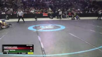 5A 145 lbs Semifinal - Santiago Lopez, Atrisco Heritage Academy vs Mario Tafoya, La Cueva