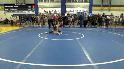 101 lbs Consy 3 - Kerrigan Davis, Brecksville vs Koby Collins, SHWA