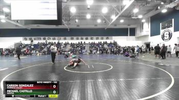132 lbs Cons. Round 6 - Carson Gonzalez, Murrieta Valley vs Michael Castillo, Merced