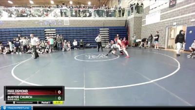 195 lbs Semifinal - Buster Church, Idaho Gold vs Max Osmond, Owyhee High School