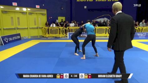 Miriam Elizabeth Grady vs Maria Eduarda De Faria Abreu 2025 Pan IBJJF Jiu-Jitsu No-Gi Championship