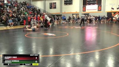 102-109 lbs Round 1 - Janiah Horras, Urbandale vs Audrey Mike, Marion