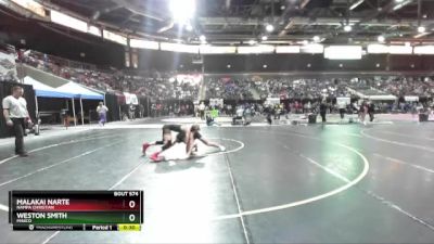 132 lbs Cons. Round 1 - Weston Smith, Minico vs Malakai Narte, Nampa Christian