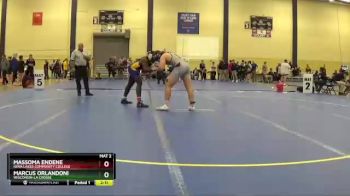 197 lbs Semifinal - Massoma Endene, Iowa Lakes Community College vs Marcus Orlandoni, Wisconsin-La Crosse