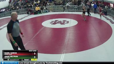 105 lbs Semifinal - Angie Beltran, Holtville vs Hazel Garcia, Desert Oasis