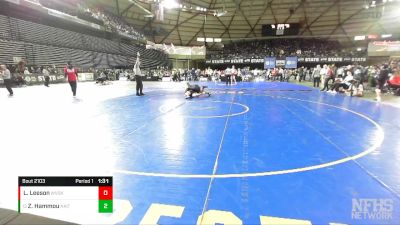 2A 215 lbs Champ. Round 1 - Zakaria Hammou, North Kitsap vs Logan Leeson, West Valley (Spokane)