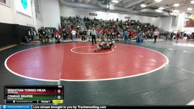 190 lbs Quarterfinal - Conrad Draper, Mountain Vista vs Sebastian Torres-Mejia, Jefferson