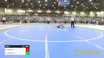 90 lbs Round Of 16 - Harlow Reyes, Rock Of Redmond Wrestling vs MAXIMUS CHAVEZ, Mad Dawg Wrestling Club