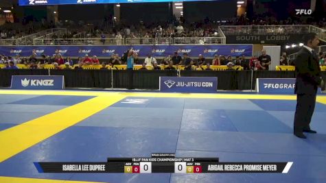 Isabella Lee Dupree vs Abigail Rebecca Promise Meyer 2026 Pan Kids Jiu-Jitsu IBJJF Championship