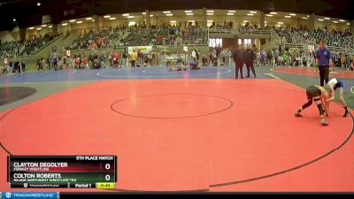 77 lbs 5th Place Match - Clayton Degolyer, Fernley Wrestling vs Colton Roberts, Inland Northwest Wrestling Tra