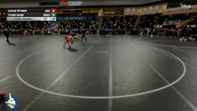 126 lbs Cons. Round 1 - Lucas Wymer, Decorah vs Tyler Daub, DeKalb