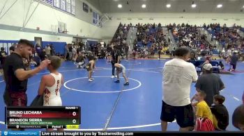 67 lbs Round 1 - Brandon Sierra, Canyon Springs Youth Wrestling vs Bruno Lechiara, Temecula