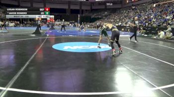 133 lbs Champ. Round 1 - Logan Robinson, UNC Pembroke vs Jakob Romero, Adams St.