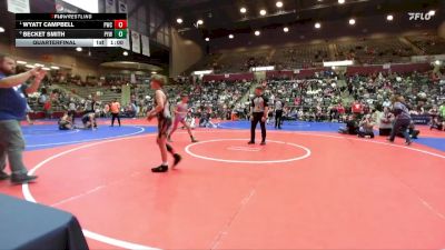 110 lbs Quarterfinal - Wyatt Campbell, Paris Wrestling Club vs Becket Smith, PrimeTime Youth Wrestling