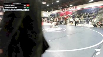113 lbs 5th Place Match - Patrick Leffard, Chaparral vs James Chudy, Capistrano Valley