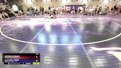 235 lbs Round 2 (10 Team) - Jayden Moehle, MoWest Fire Dragons vs Autumn Jones, Husky WC Navy