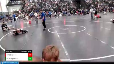 53-58 lbs Semifinal - Kai Sargent, Sutherland Youth Wrestling vs Taylin Tobias, Broken Bow Wrestling Club