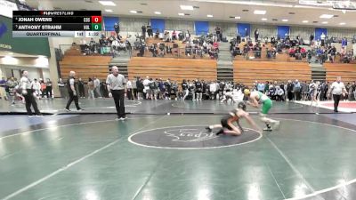 120 lbs Quarterfinal - Anthony Strahm, Holtville vs Jonah Owens, Corona Del Sol