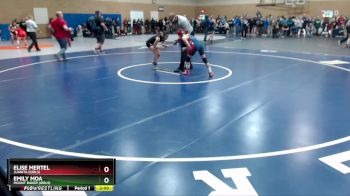 100lbs Champ. Round 2 - Elise Mertel, Juanita (Girls) vs Emily Moa, Mount Baker (Girls)