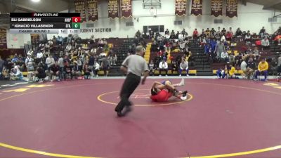 126 lbs Champ. Round 3 - Eli Gabrielson, Archbishop Spalding vs Ignacio Villasenor, Stillwater