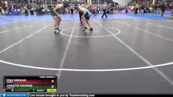 195 lbs Cons. Round 2 - Cole Giegling, Cosby vs Christos Kalpaxis, Langley