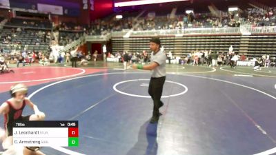 78 lbs Consi Of 8 #2 - Jett Leonhardt, Sturgis vs Cruz Armstrong, Sublime Wrestling Academy