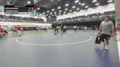 174 lbs Semifinal - Jared Hurlbert, Lassen College vs Marcos Nava, Victor Valley College