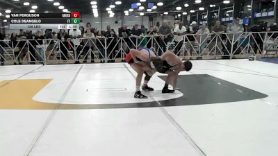 138 lbs Rr Rnd 1 - Van Ferguson, Ground Up USA (BLUE) - HSB vs Cole DeAngelo, Filipe Trained Wrestling Academy - HSB