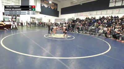 113 lbs Champ. Round 2 - Nolan Stennett, Eleanor Roosevelt vs Joshua Velasquez, Heritage