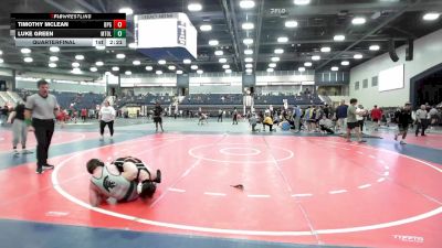 125 lbs Quarterfinal - Luke Green, Mt. Olive vs Timothy Mclean, Brewton-Parker (GA)