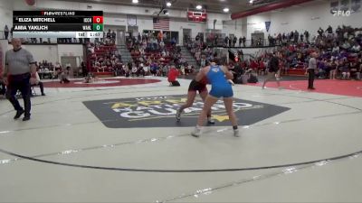 125 lbs Quarterfinal - Eliza Mitchell, Iowa City High vs Amia Yaklich, Wahlert Catholic