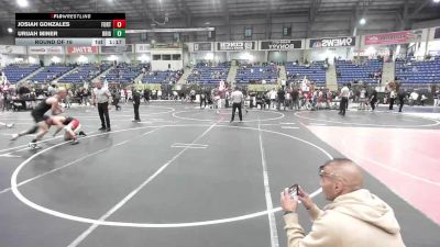 138 lbs Round Of 16 - Josiah Gonzales, Fort Lupton Bluedevils vs Urijah Miner, Brighton WC
