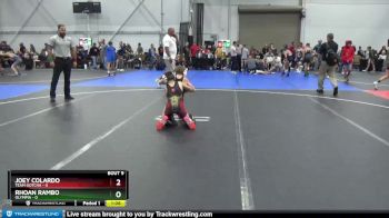 72 lbs Round 3 (6 Team) - Joey Colardo, Team Gotcha vs Rhoan Rambo, Olympia