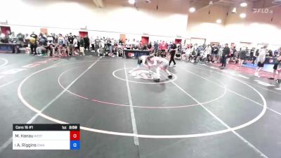 74 kg Cons 16 #1 - Micah Hanau, West Point Wrestling Club vs Aiden Riggins, Iowa