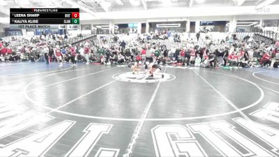 105 lbs 1st Place Match - Leena Sharp, Uintah vs Kaliya Klise, SLAM! NEVADA