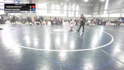 U23 Women - 50 lbs Cons. Round 4 - Kaelani Shufeldt, CA vs Rayana Sahagun, ND