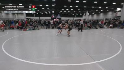 120 lbs Quarters - Christopher Qureshi, Orange County RTC vs Ayden Tokita, Team Idaho Wrestling Club