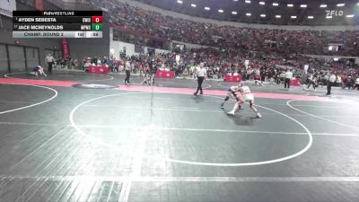 79 lbs Champ. Round 2 - Ayden Sebesta, CrassTrained: Weigh In Club vs Jace McReynolds, Mineral Point Wrestling Club