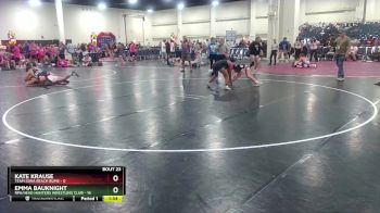 115 lbs Round 6 (8 Team) - Emma Bauknight, RPA/Head Hunters Wrestling Club vs Kate Krause, Team Iowa Beach Bums