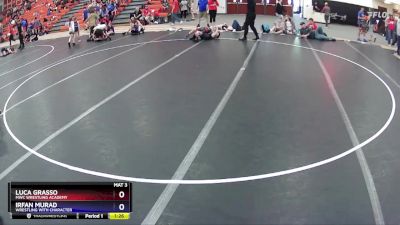 86 lbs Round 2 - Luca Grasso, MWC Wrestling Academy vs Irfan Murad, Wrestling With Character