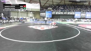 Boys 3A 157 lbs Cons. Round 4 - Kenneth Martin, Snohomish vs Braiden Porter, University