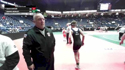 130 lbs Cons. Round 2 - Zack Cutler, EAG2 vs Drake Mobley, Unattached