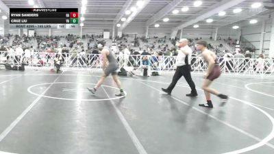145 lbs Consi Of 64 #1 - Ryan Sanders, GA vs Cruz Liu, VA