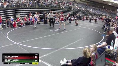 101 lbs Round 3 (6 Team) - Kenley Harris, Nebraska Blue vs Sydney Huber, North Dakota 1