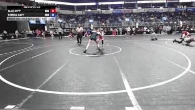 97.6-107.2 lbs Consi Of 8 #1 - Ella Japp, Nebraska Wrestling Academy vs Serina Catt, Darkhorse WC