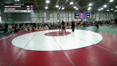 50 kg Champ. Rd Of 32 - Mana Chanthasone, Nebraska Panhandle Wrestling Club vs Mia Navarro, Menlo Wrestling Club